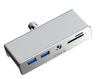 Hub USB Orico USB-C - 2x USB-A 3.0, SD&TF, 3,5mm Audio - srebrny (na zacis